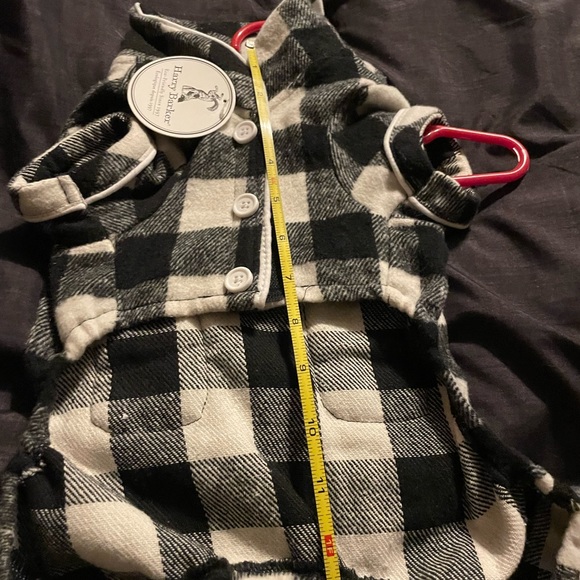 NWT Dog’s Harry Barker Black Buffalo Check Flannel Pajama Outfit Size Small - Picture 8 of 16